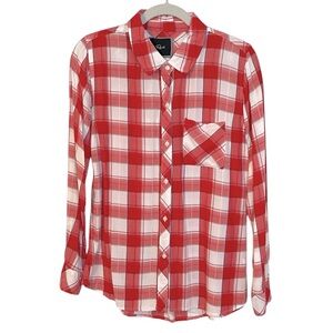 Rails Red and White Plaid Shirt